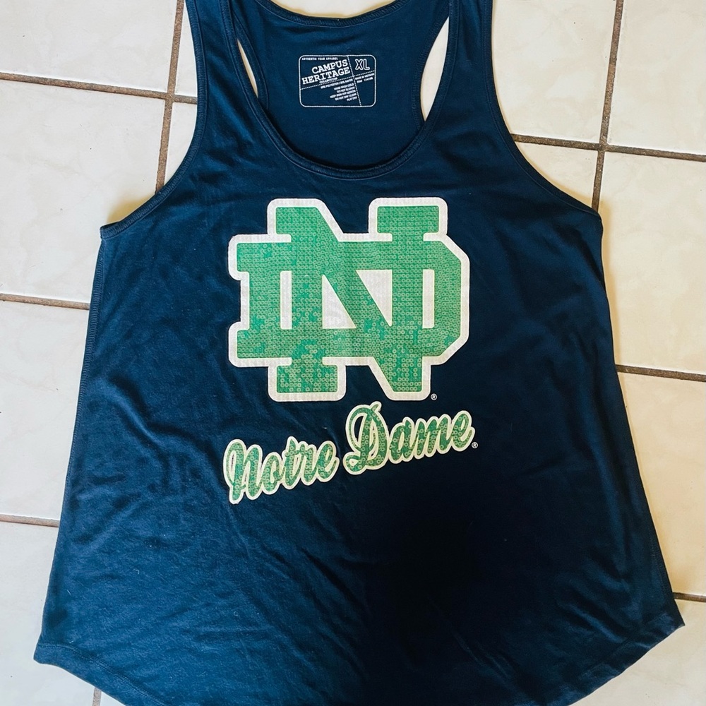 Like new women’s Notre Dame Tank Top size L/XL